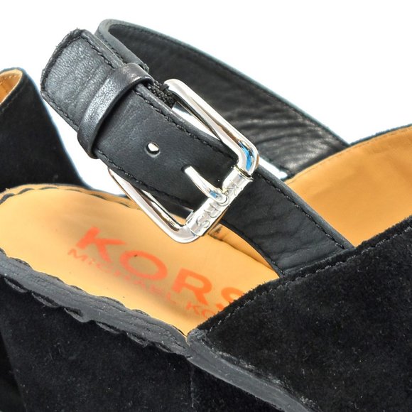 NIB$225 KORS Michael Kors Quincy Vintage Slingback Clogs Mules Platform Pump 10 - Picture 10 of 14